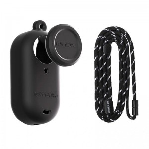 Sunnylife Silicone case with a leash Sunnylife for Insta360 GO 3S (black)