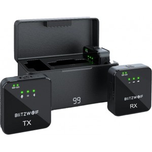 Blitzwolf Wireless Microphone BlitzWolf, BW-SX63, 1000mAh (black)