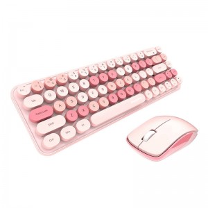 Mofii Wireless Keyboard+Mouse iBean Pro New 2.4G (Pink)