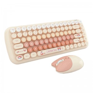 Mofii Candy New 2.4G Wireless Keyboard + Mouse Set (Orange)