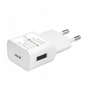 Ilike ITC01 USB 1A Ligzdas Universāls lādētājs visām mobīlajām un Mājas elektronikas ierīcēm 4.7-5.2V Balts