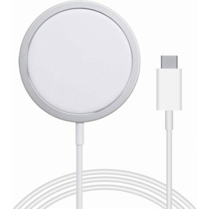 Jellico W11 Magnētiskas fiksācijas Magsafe 15W bezvadu lādētājs 5V 2A priekš iPhone 12 13 14 15 16 Balts