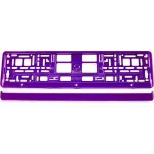 Utal License Plate Frame - violet metalic