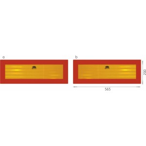 Elit Aizmugurējie atstarojošie marķieri TW-P2/RR 101-01W-71 (2 gab)