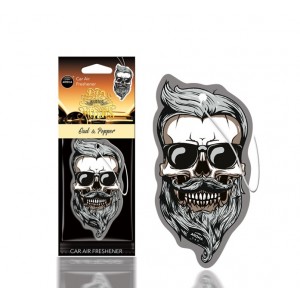 Mtm Industries Auto gaisa atsvaidzinātājs AROMA DIA DE LOS MUERTOS Oud&Pepper Skull