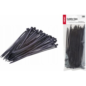 Amio Cable kaklasaites melnas 4,8x350mm - 100 gab