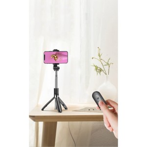 XO SS08 2in1 Universāls Selfie Stick + Tripod Statnis ar Bluetooth Tālvadības pulti