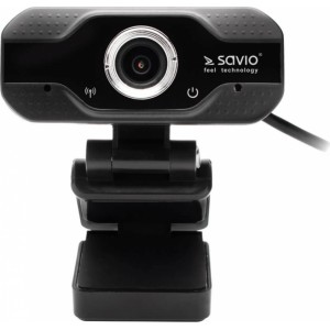 Savio CAK-01 Web Kamera Full HD 1080P ar Mikrofonu Melna