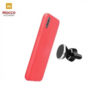 Mocco Soft Magnet Матовый Силиконовый чехол С Встроенным Магнитом Для Apple iPhone XS Max Красный