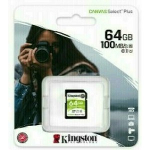 Kingston Kingston Canvas Select Plus SDXC Atmiņas Karte 64GB