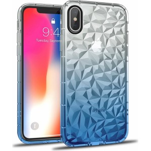 Swissten Crystal Clear Case 1 mm Aizmugurējais Silikona Apvalks Priekš Apple iPhone 7 / 8 Caurspīdīgs - Zils