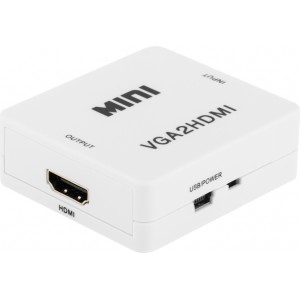 Roger VGA на HDMI Конвертер видеосигнала (+Audio) / белый