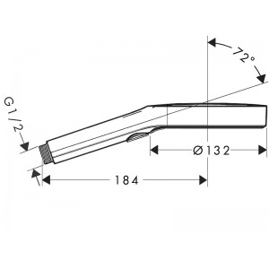 Hansgrohe Rainfinity 130 3jet dušas klausule, hroms