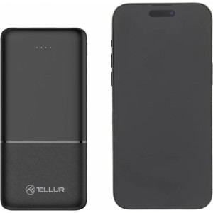 Tellur 10000mAh power bank black