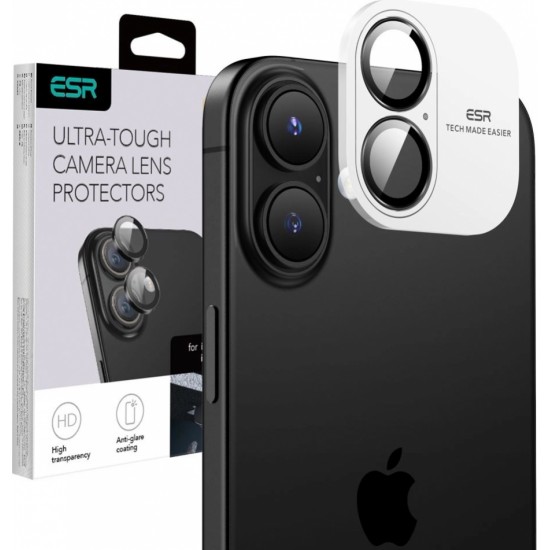 ESR Armorite Tempered Glass for iPhone 16 / 16 Plus Camera - Black