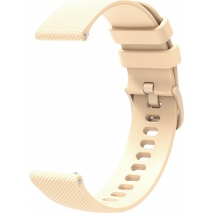 Marka Niezdefiniowana Silicone Strap for Huawei Watch GT2 / GT3 42mm - Beige