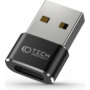 Tech-Protect Adapter Tech-Protect UltraBoost USB-A (męski) / USB-C (żeński) - czarny