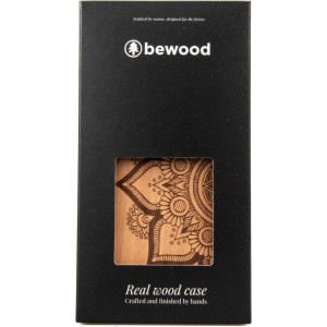 Bewood Mandala Apple Tree Wooden Case for iPhone 15 - Light Brown