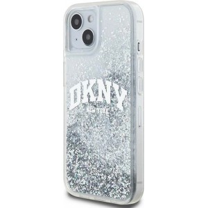 Dkny Etui DKNY Liquid Glitter Big Logo na iPhone 15 / 14 / 13 - białe