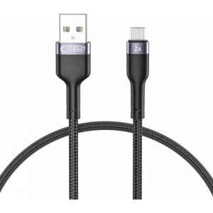 Tech-Protect UltraBoost 2 micro USB / USB-A cable 2.4A 0.25m - black