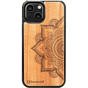 Bewood Mandala Apple Tree Wooden Case for iPhone 13 mini - Light Brown