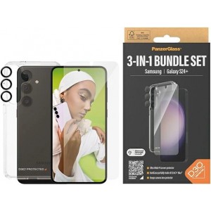 Panzerglass Bundle 3in1 set transparent case + foil + camera cover for Samsung Galaxy S24+