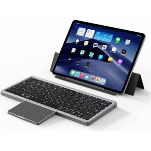 Dux Ducis OK Series wireless Bluetooth keyboard with touchpad - black