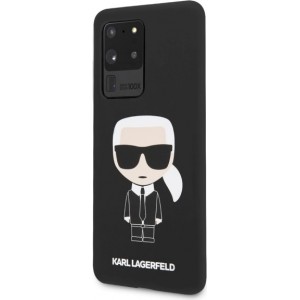 Karl Lagerfeld KLHCS69SLFKBK S20 Ultra G988 hardcase czarny/black Silicone Iconic