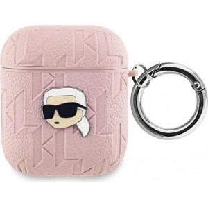 Karl Lagerfeld Monogram Karl Head case for AirPods 1 / 2 - pink