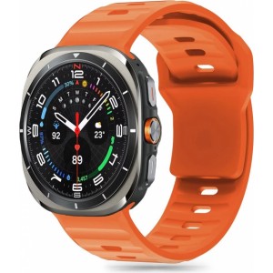 Tech-Protect Silicone Line Strap for Samsung Galaxy Watch Ultra (47mm) - Orange