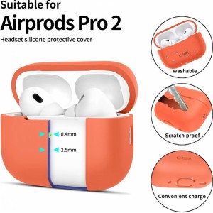 Tech-Protect Silicone Case for Apple AirPods Pro 1 / 2 - Orange