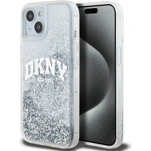 Dkny Etui DKNY Liquid Glitter Big Logo na iPhone 15 / 14 / 13 - białe