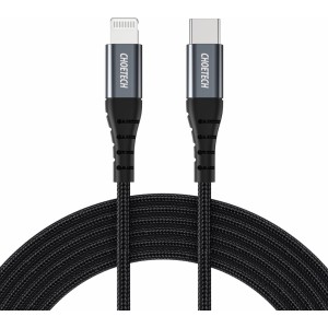 Choetech IP0041 USB-C / Lightning MFi 480Mb/s 3A 2 m cable - black