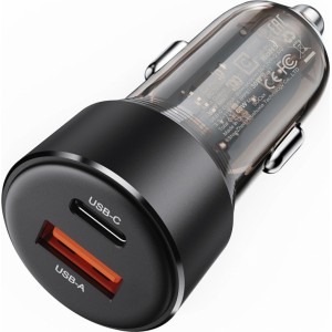 Acefast B12 car charger 60W USB-A / USB-C - black