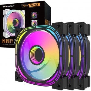 Darkflash INF24 3in1 ARGB Computer fan set (black)