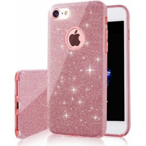 None Glitter 3in1 case for iPhone 15 Plus 6,7" pink