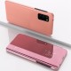 None Smart Clear View case for Samsung Galaxy A14 4G / A14 5G pink