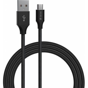 None Devia cable Gracious EC203 USB - MicroUSB 1,0 m 2,4A black