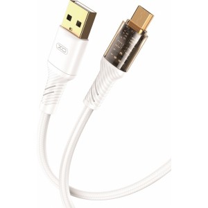 None XO Clear cable NB229 USB - microUSB 1,0 m 2,4A white