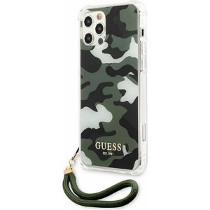 None Guess case for iPhone 12 Pro Max 6,7" GUHCP12LKSARKA khaki hard case Camo Collection