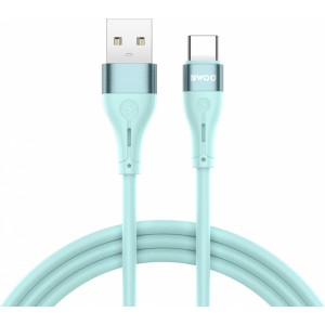 None BWOO Minimalist Silicone 3A Cable X280C USB-A to USB-C green