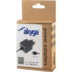 Akyga universal adapter AK-TB-16 5.0V / 3.0A 15W USB type C 1.0m