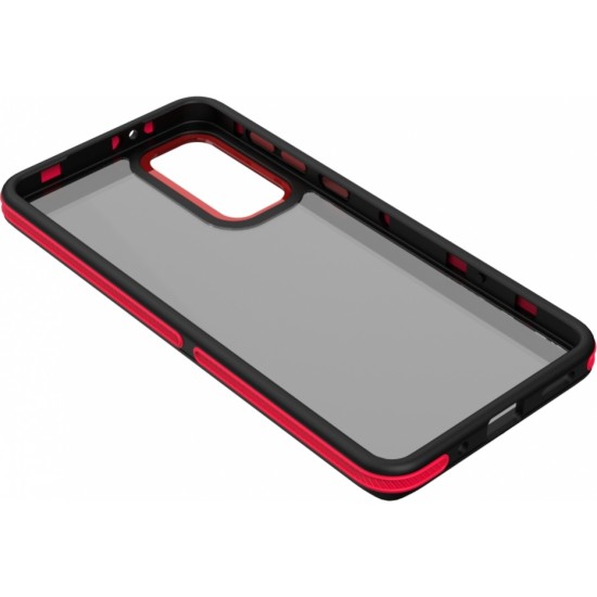 Crystal Black case for Samsung Galaxy M55 5G red