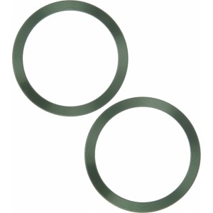 Metal Ring (2 in set) green