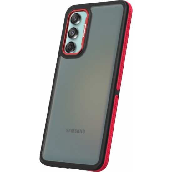 Crystal Black case for Samsung Galaxy M55 5G red