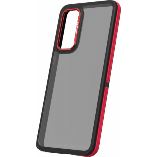 Crystal Black case for Samsung Galaxy M55 5G red