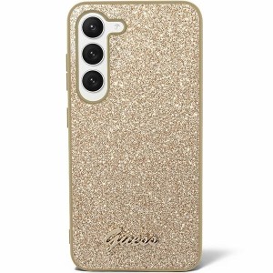 None Guess case for Samsung Galaxy S24 Ultra S928 GUHCS24LHGGSHD gold hardcase Glitter Script