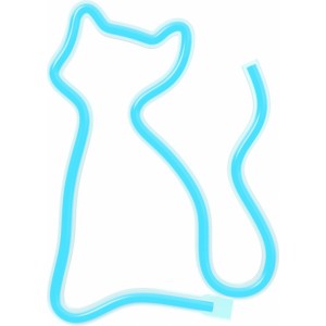 None Neon LED Light CAT turquoise NNE24 Neolia