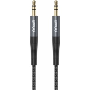 None BWOO Nylon braided+Aluminum-alloy shell aux cable BO-AUX064 3.5mm to 3.5mm