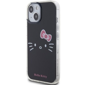 Hello Kitty case for iPhone 15 / 14 / 13 6,1" black hardcase IML Kitty Case Face